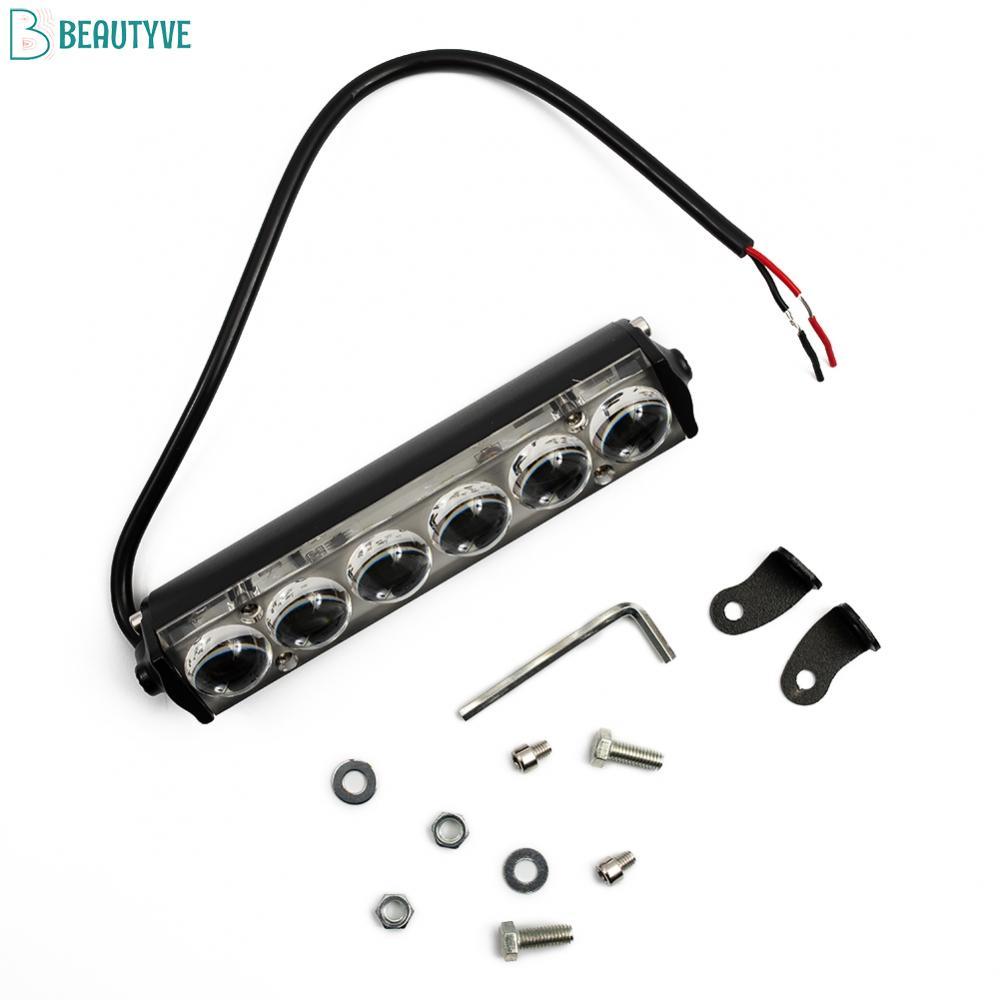 Thanh đèn LED 6 đèn LED trắng 60W cho ATV SUV 4X4 Spot Beam Truck Ống kính 4D