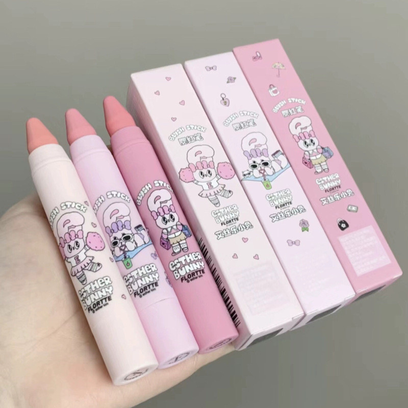 [Hàng có sẵn] FLORTTE / Flower Lolia BUNNY Bút Blush Co-Branded Blush Pen Cream Shrink Expansion Atm