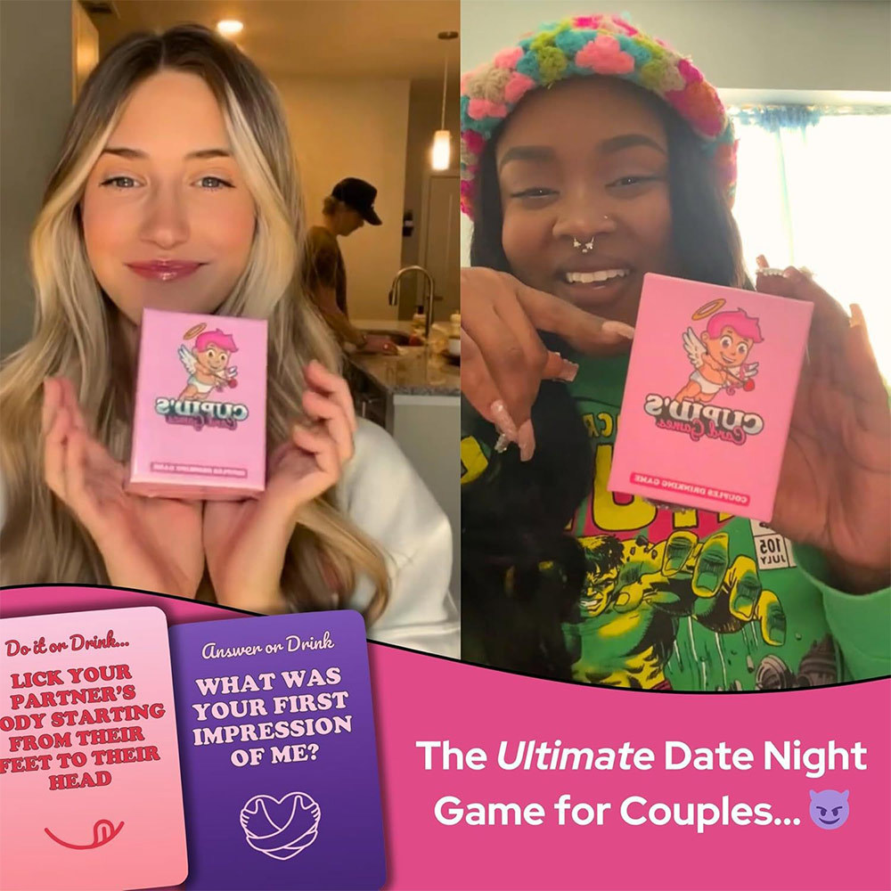 Cupid's Card Games - Couples Drinking Game for Date Nights & Gifts Funny Game