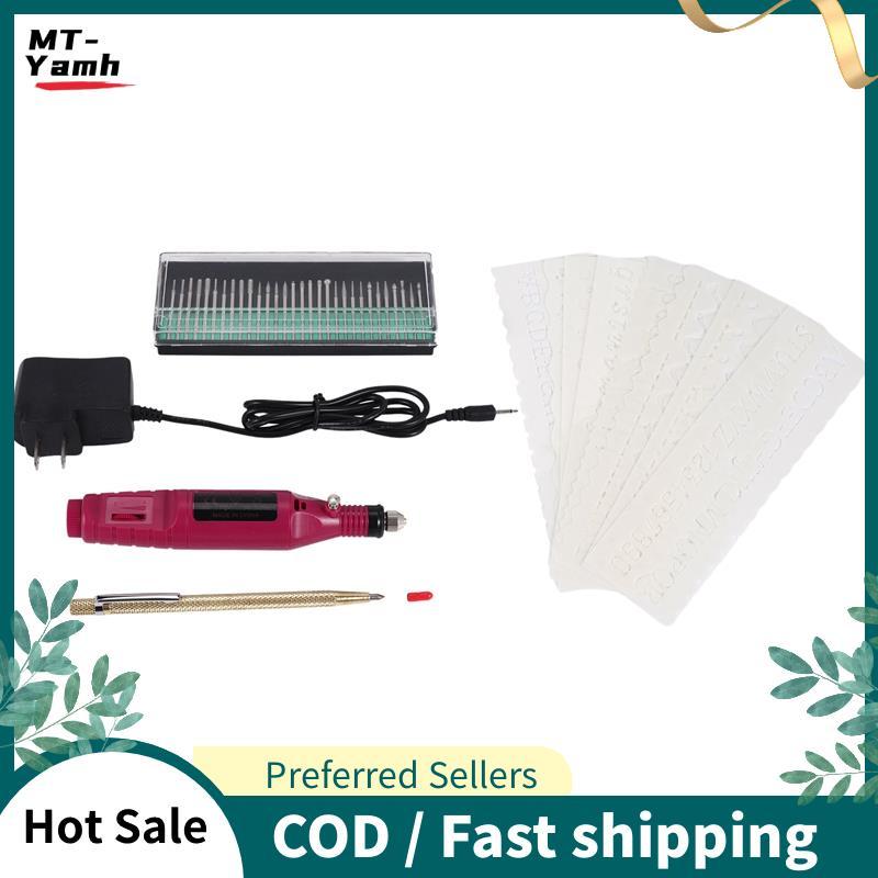 Bút khắc mini bằng điện Bộ dụng cụ khắc tự làm mini cho kim loại Thủy tinh gốm sứ Trang sức gỗ bằng 