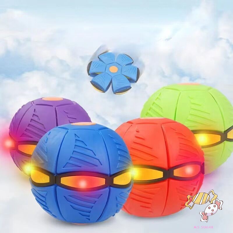 Đèn LED Đồ chơi đĩa bay UFO - Bóng ném ma thuật cho trẻ em ngoài trời Bóng đĩa bay ma thuật ném máy 