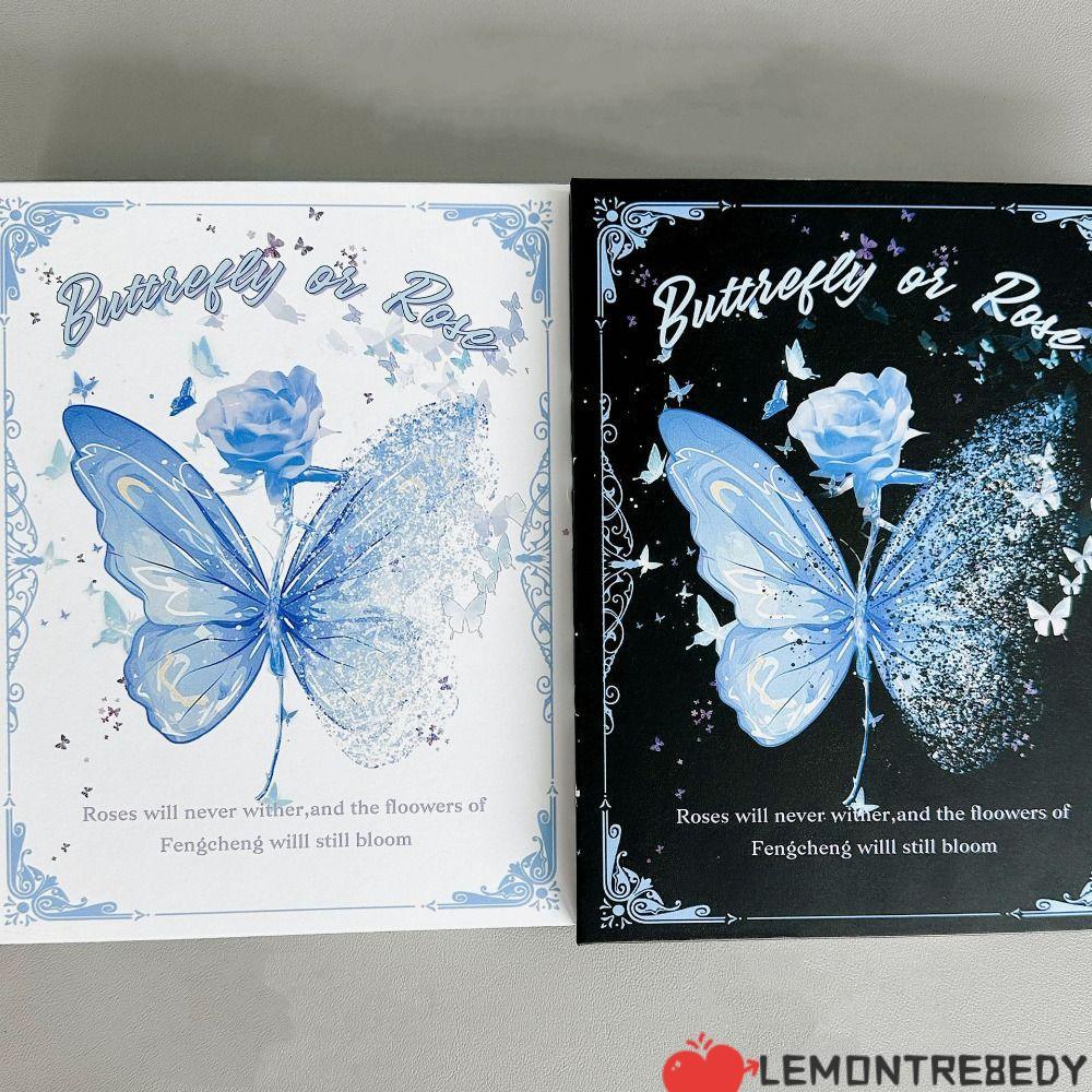 LEMONTRE8EDY Photocard Collection Booklet, Album ảnh A5 cỡ 3 inch rời, INS Butterfly Design Photocar