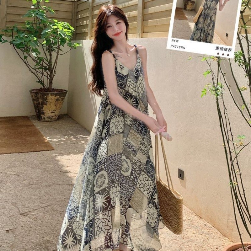 Váy Sling Bohemian Ôm Hơn Váy Dài

