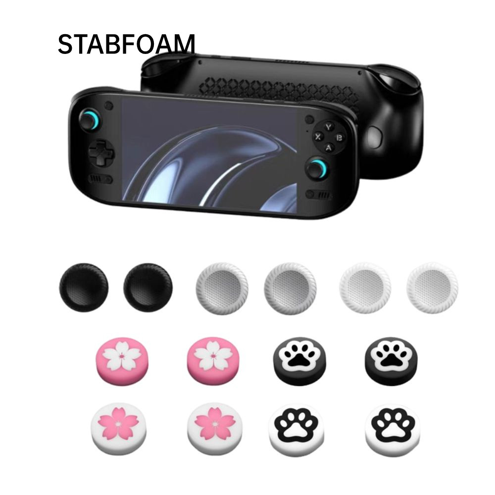 STABFOAM 4 Máy Chơi Game Cần Điều Khiển Rocker, Phụ Kiện Mũ Cần Điều Khiển Lớn Nhiều Màu Sắc, Mũ Tha