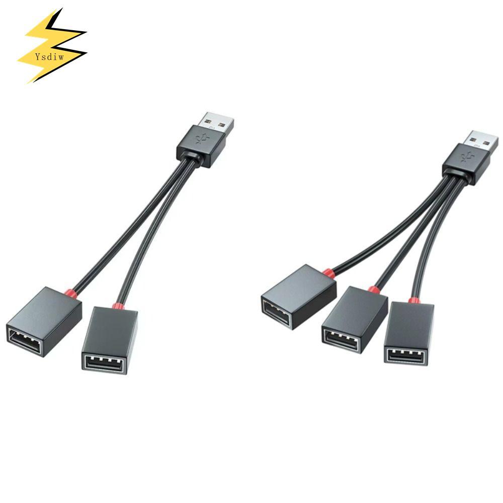 HUB USB YSDIW, Bộ chia USB Hub 2 trong 1 Type C, Bộ chuyển đổi đa chức năng 2024 Cáp sạc 3 trong 1