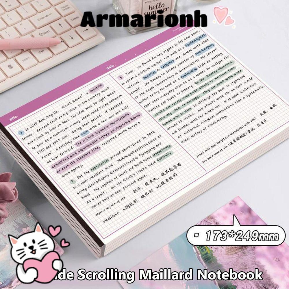 ARMARIO 20 Tờ / Sách B5 Sổ Tay, Notepad B5 Ngang, Giấy Bố Có Thể Xé Đa Năng Văn Phòng Trường Học
