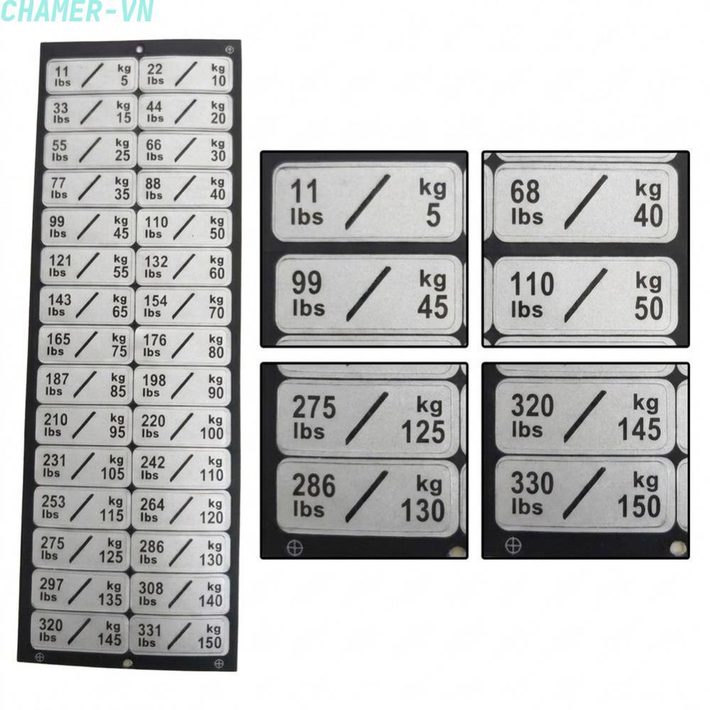 【CHAMER】Fitness Equipment Weight Stickers Gym Weight Stack Labels Number Stickers【HomeLiving】