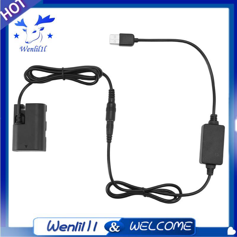 -E6 -E6 LP E6 E6N Pin giả Bộ chuyển đổi nguồn USB cho 5D Mark III II 6D 7D 60D 70D 80D 90D R R5 R6 5