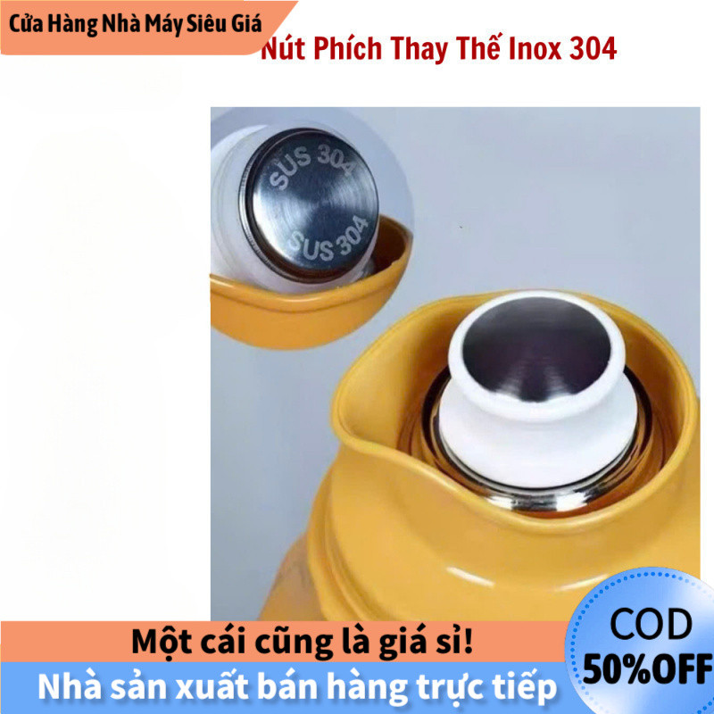 [COD] Nút Thay Bình Giữ Nhiệt Chất Liệu Inox 304 Phù Hợp Bình 5 Pound Tham Khảo