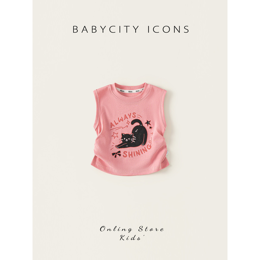 Bebe City Áo Vest Trẻ Em Mùa Hè 2026 Phong Cách Mới Bé Gái Không Tay Top Thời Trang Bé Gái Đẹp Phong