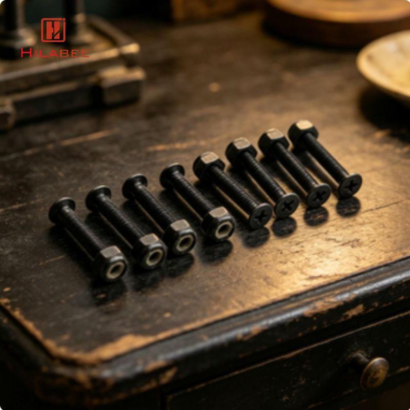 HILABEE 8 Cặp Ván Trượt Xe Tải Chốt Thép Carbon Longboard Gắn Phần Cứng Cường Độ Cao Longboard Chốt 