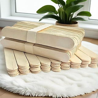Que Kem Gỗ Loại 1 1Kg Làm Nhà Mô Hình Sa Bàn Handmade DIY Que Kem 9cm 11cm 14cm Que Đè Lưỡi Que Tre Tròn