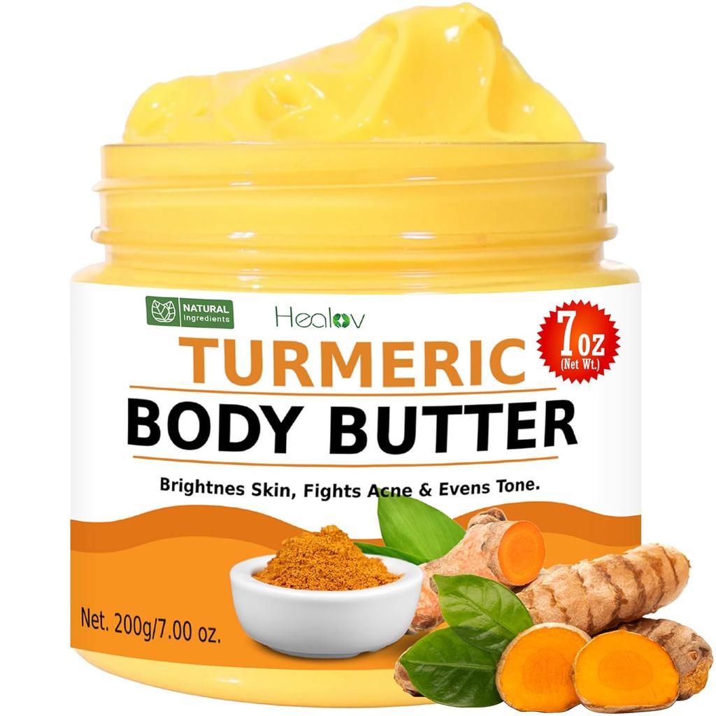 TurmericFace – AllBrightening – TurmericWhippedBodyButterforDarkSpotCare & Uneven-Looking – Turmeric