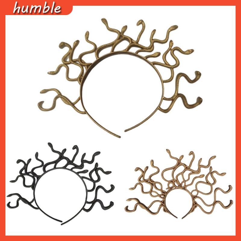 Hum Medusa Rắn Băng Đô Medusa Mũ Đội Đầu Hóa Trang Halloween Cosplay Đảng