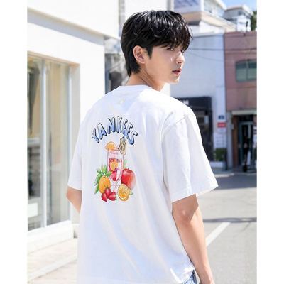 MLB - Áo thun unisex cổ tròn tay ngắn Summer Fruits_3ATSN6163-50WHS