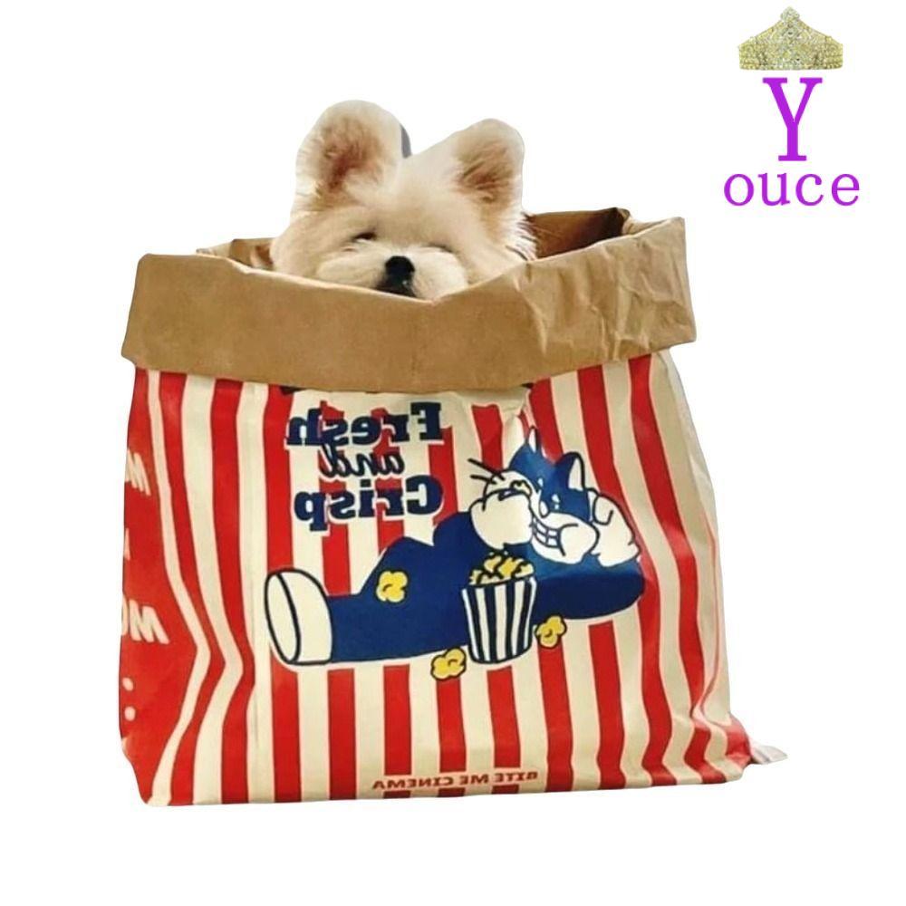 YOUCE Kraft Paper Tunnel, Hide-and-seek Chew Kraft Paper Cat Toy, Câu đố dễ thương Giải nén âm thanh