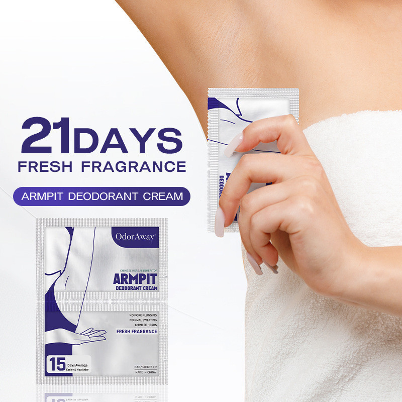 xinpinOdorAway Underarm Deodorant Body Cream Armpit Deodorant Cream 0.8gx245cc CFO3