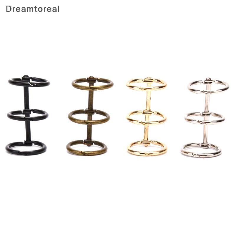 [DMT] 2 Chiếc Kim Loại 3Rings Lá Rời Giấy Chất Kết Dính DIY Làm Sổ Tay Album Sổ Lưu Niệm [Bán Chạy]