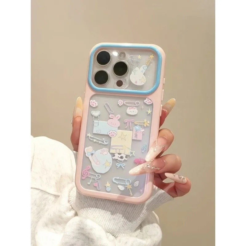 Ốp Điện Thoại Thích Hợp Cho iPhone 13 14 15 16 17 Pro max Minh Họa Puppy Cat Chống Sốc Vỏ Bảo Vệ Chố