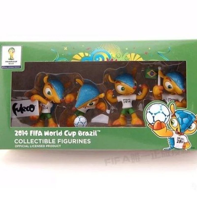 2014 Brazil World Cup Linh vật Búp bê Armadillo Brazil World Cup Bóng Hàng hóa Búp bê Người hâm mộ