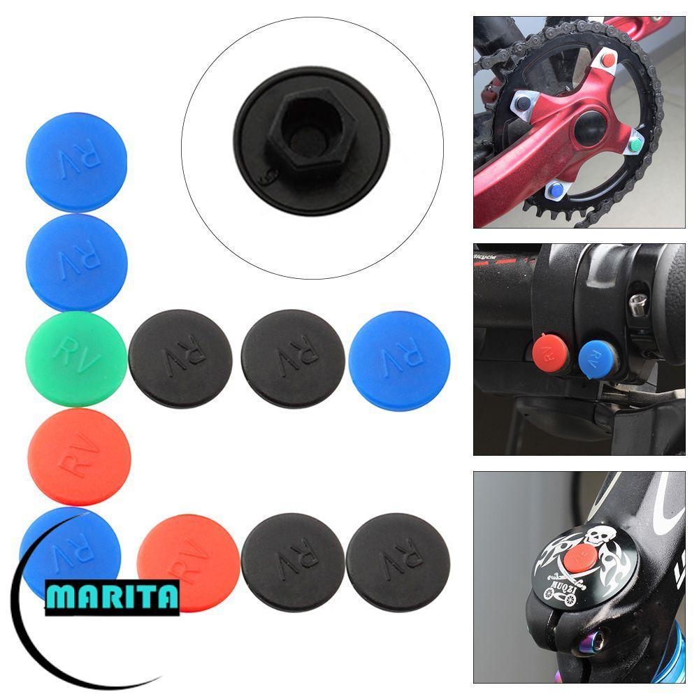MARITA 10 Chiếc Nắp Vít Bảo Vệ Tiện Ích Đi Xe Đạp Thân Xe Đạp Vỏ Bu Lông