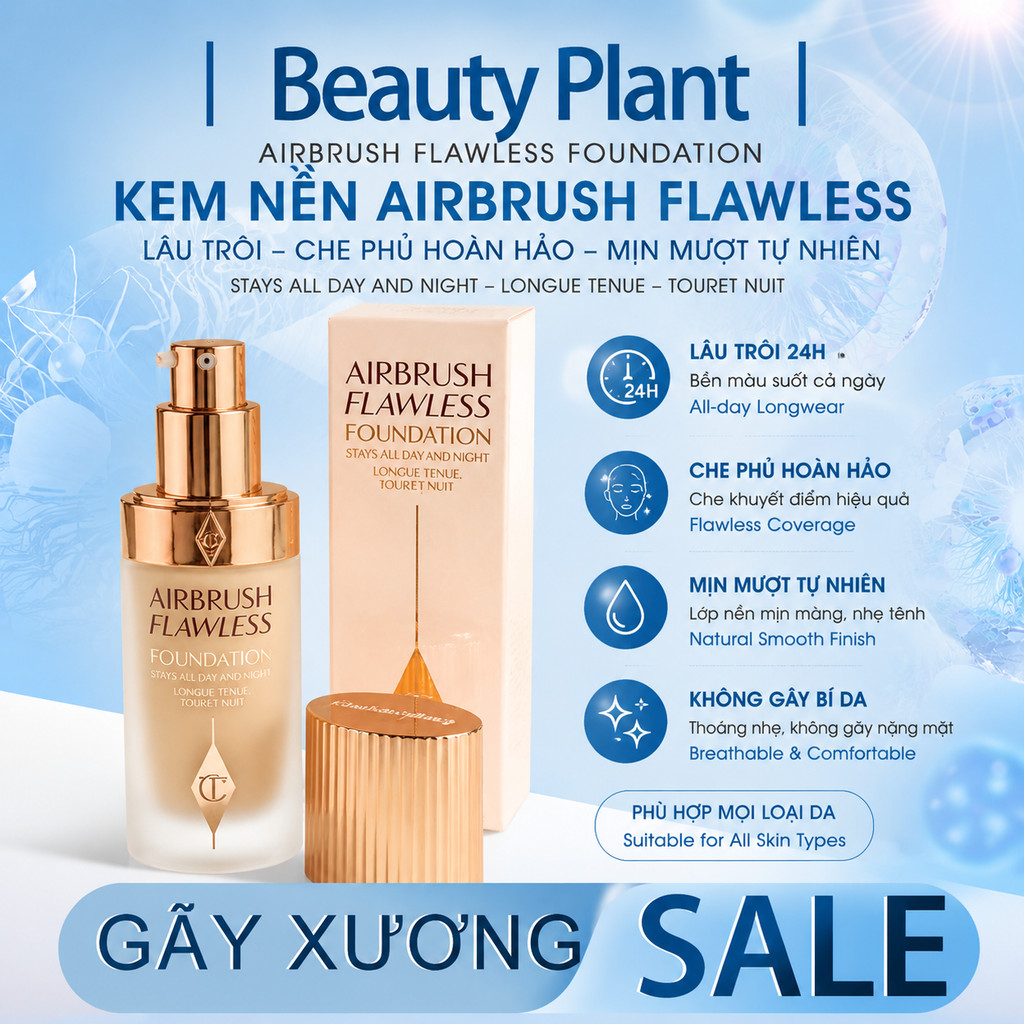 Kem Nền Charlotte Tilbury Airbush Flawless Foundation 30ml