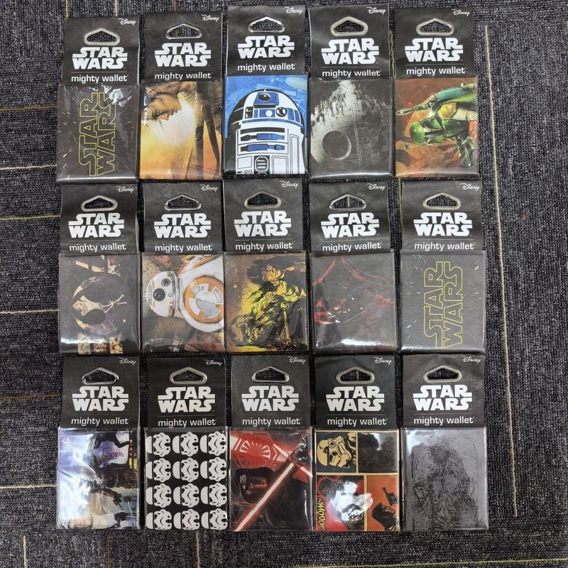 Star Wars Đồng Thương Hiệu Tyvek Origami Ví Death Star BB8 Đen Samurai Hoạt Hình Nhẹ Mỏng Giá Đỡ Thẻ