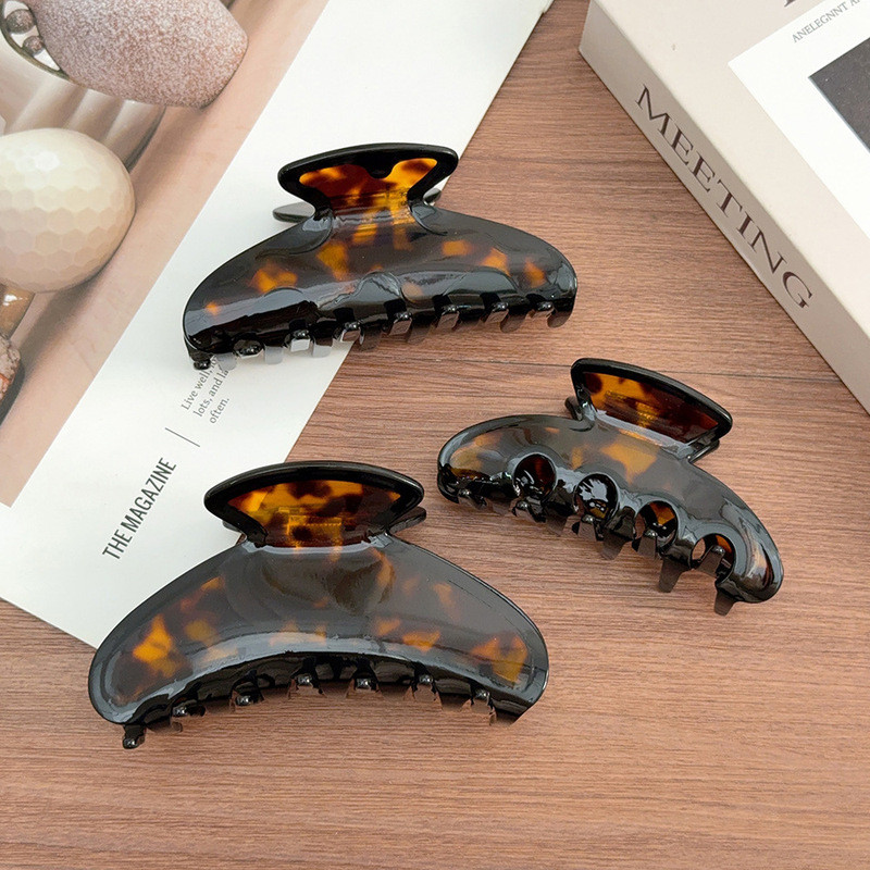 Phong Cách Mới Acetate Lấy Kẹp Tóc Lớn Tập Lớn Acetate Tóc Cao Cấp Tinh Tế Kẹp Kết Cấu Phụ Kiện Tóc 