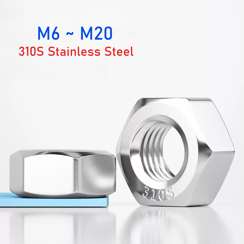 M6 M8 M10 M12 M14 M16 M20 310S Thép không gỉ Số liệu Chủ đề Lục giác Hạt chịu nhiệt độ cao GB6170