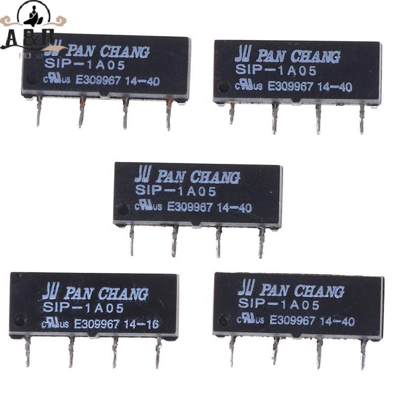 [A & B] 5 Cái 4pin 5v rơle sip-1a05 sậy chuyển đổi rơle cho chảo chang rơle {vn}
