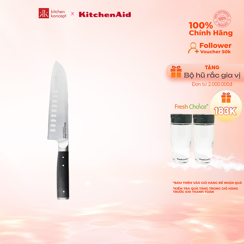 KitchenAid - Dao Santoku Gourmet - 18cm