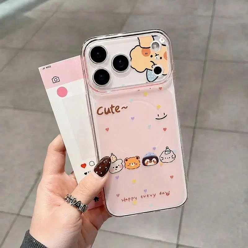 Ốp lưng iPhone Gấu đôi tình nhân Cho iPhone 17 xs xr 14 15 16 11 12 13  Pro Max Plus 12 1314 15 IP17