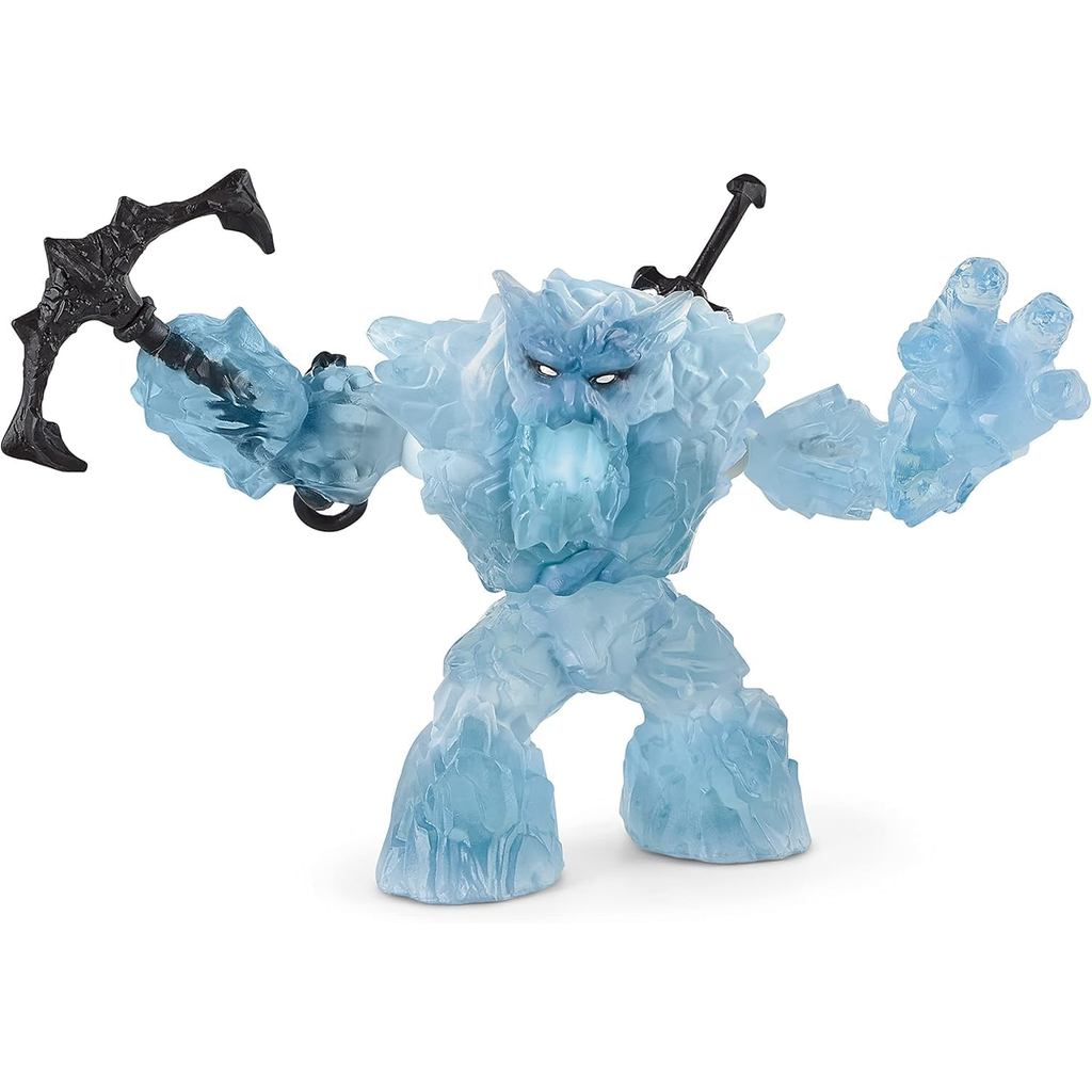 Schleich Eldrador Sinh vật - 2 PC Ice Giant và Vũ khí Đồ chơi ảo - Tượng quái vật có thể di chuyển đ