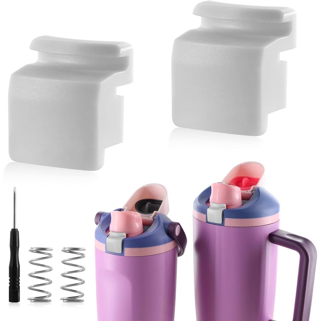 2 Chiếc Nắp Thay Thế Nút Cho Owala FreeSip Sway 30oz 40oz, Nắp Nhựa Miệng Đẩy Công Tắc Phần Cho Owal