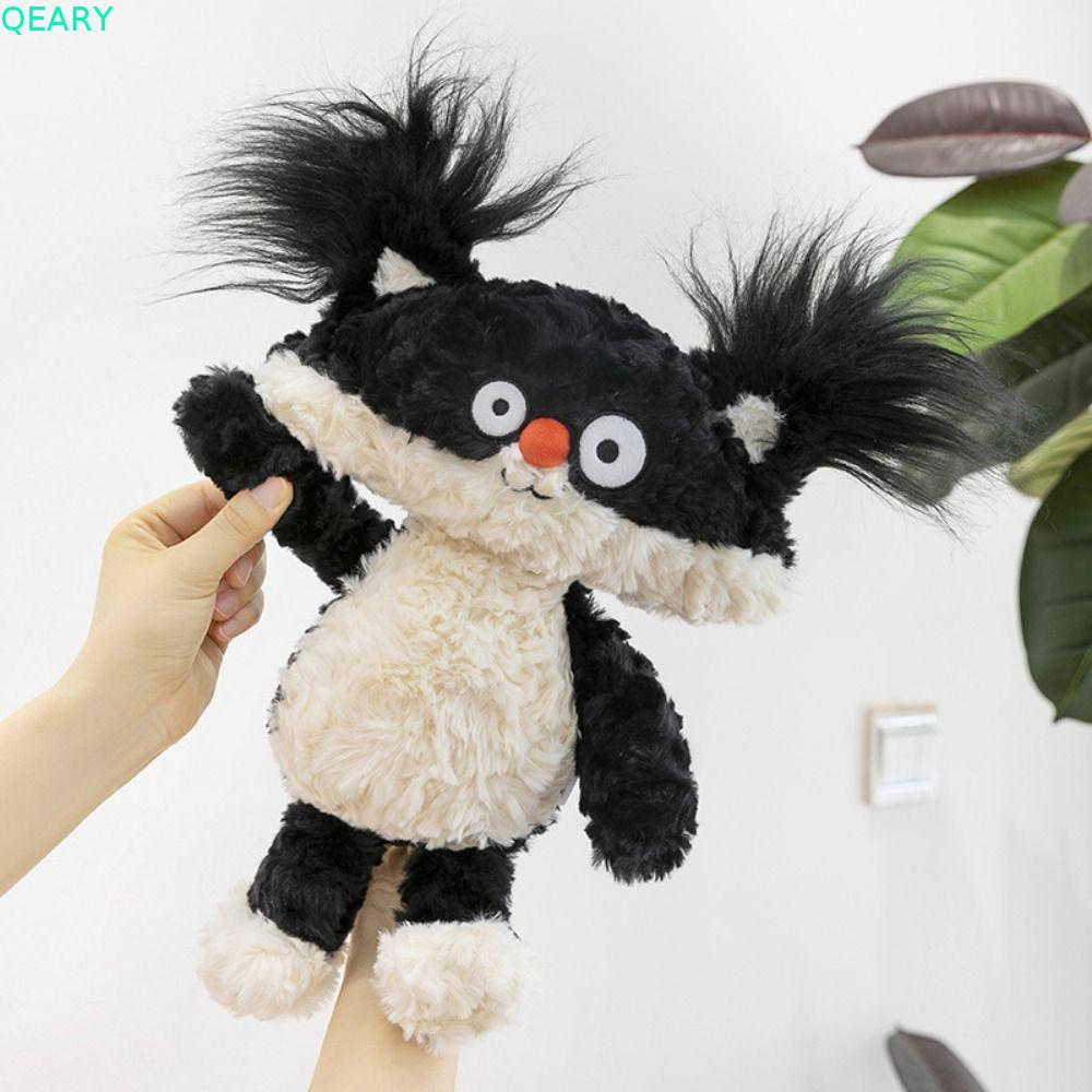 Búp bê gấu trúc QEARY, Đồ chơi nhồi bông lông tơ siêu mềm cho mèo, Trẻ em dễ thương xấu xí Gits Phong cách lộn xộn Kích thước 35CM Động vật nhồi bông Giáng sinh