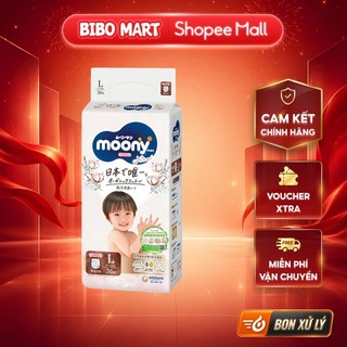 [MALL] Tã Quần Moony Natural Size L36 Chống Tràn Cho Trẻ 9-14kg - Bibo Mart