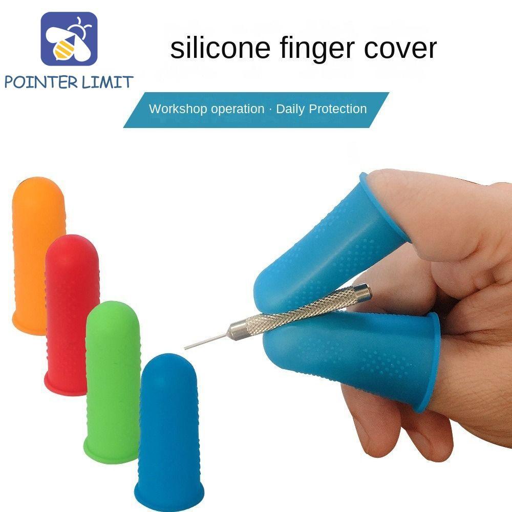 POINTER LIMIT Finger Cover Silicone Chống Trơn Trượt May Phụ Kiện Chống Cắt Chịu Nhiệt Thoáng Khí Bả