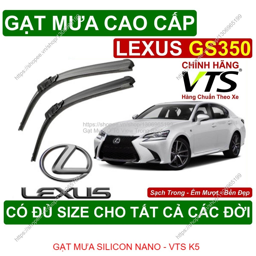 K5, Gạt Mưa Kính Lái Lexus GS350, Cặp Gạt Mưa Kính Lái Cho Các Dòng Xe Lexus GS350, Có Đủ Size Cho C