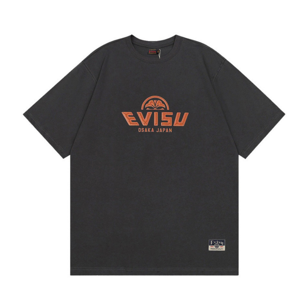 Áo thun Evisu / Áo thun Evisu Nam Nữ Áo in hình Áo thun ngắn tay in chữ in phong cách nóng bỏng PJU2
