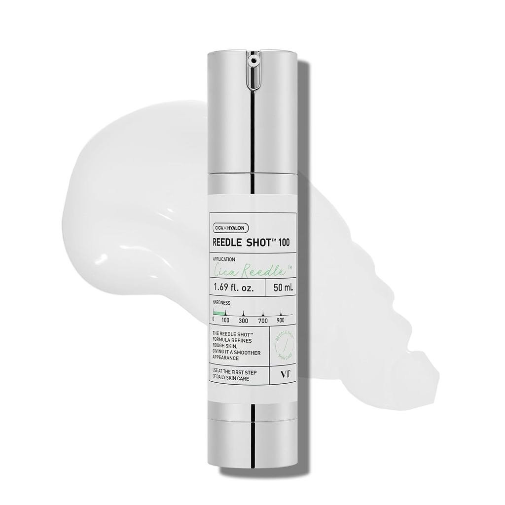 VT COSMETICS CICA Reedle Shot 100, Spicule Microneedling Serum for Pore Care & Exfoliation, Exosome,