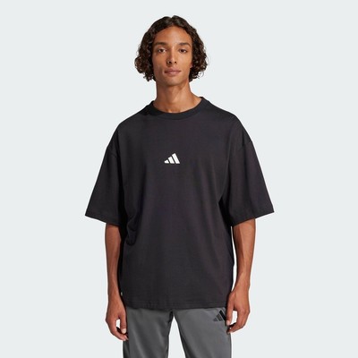 adidas Lifestyle Future Icons Small Logo Tee Men Black JC5338