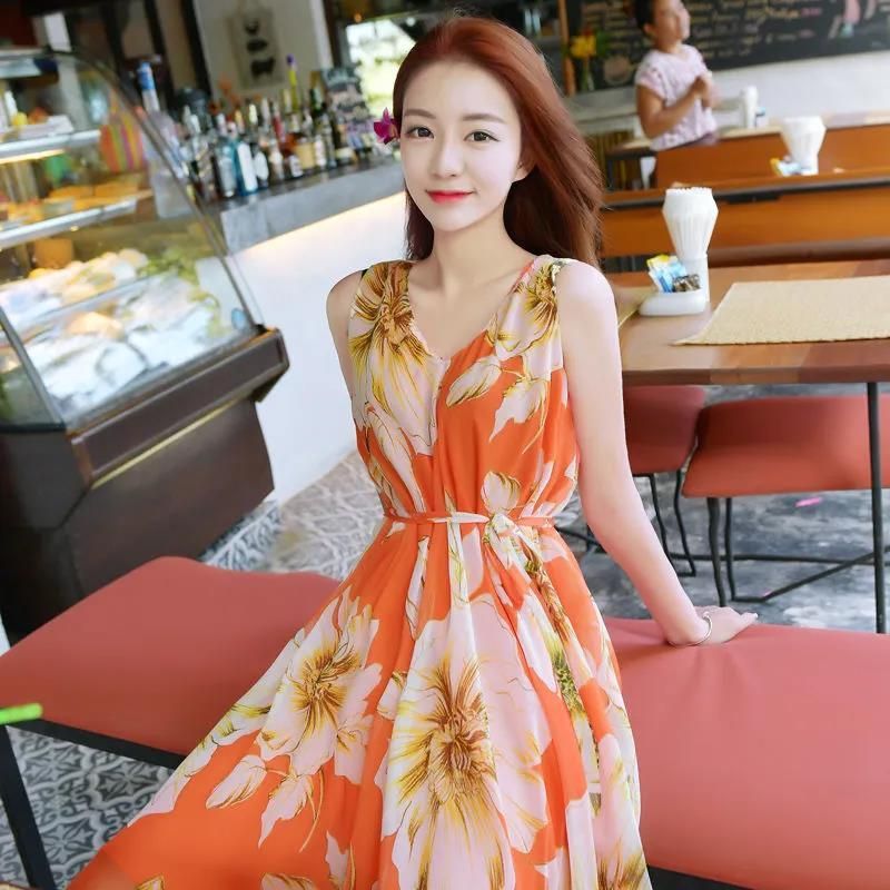 Đầm Maxi Bohemian dài Flowy Silhouette Thiết kế ngọt ngào Thích hợp cho chuyến đi biển và các hoạt động kỳ nghỉ mùa hè