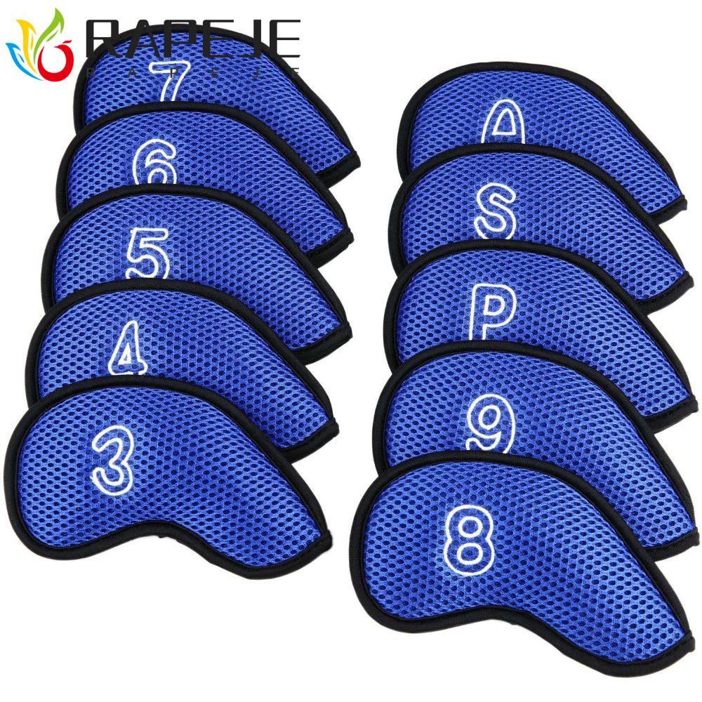 RAPEJE Golf Club Iron pole Cover Golf Putter Sports Neoprene Golf Head Cover 10 chiếc 3,4,5,6,7,8,9,
