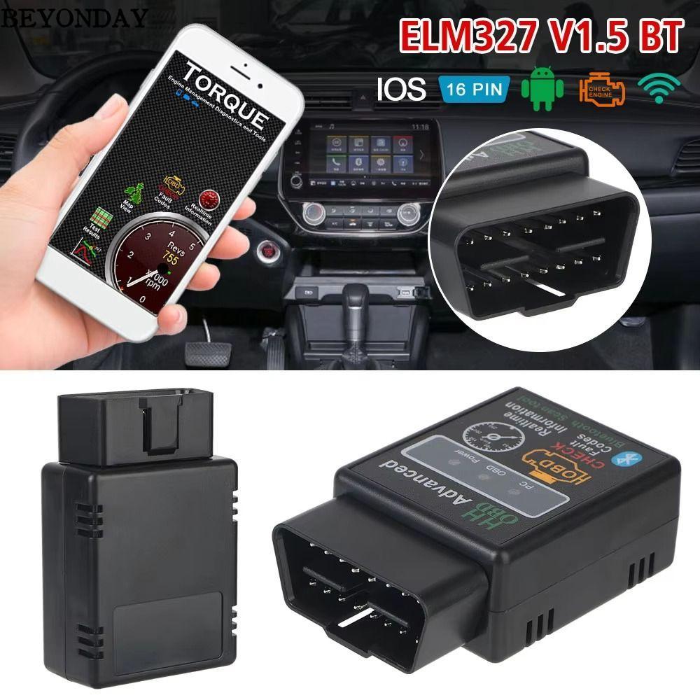 Máy quét Bluetooth Obd2 BEYONDAY, Dụng cụ phát hiện lỗi ô tô V1.5 không dây, Đầu đọc mã Windows Mini