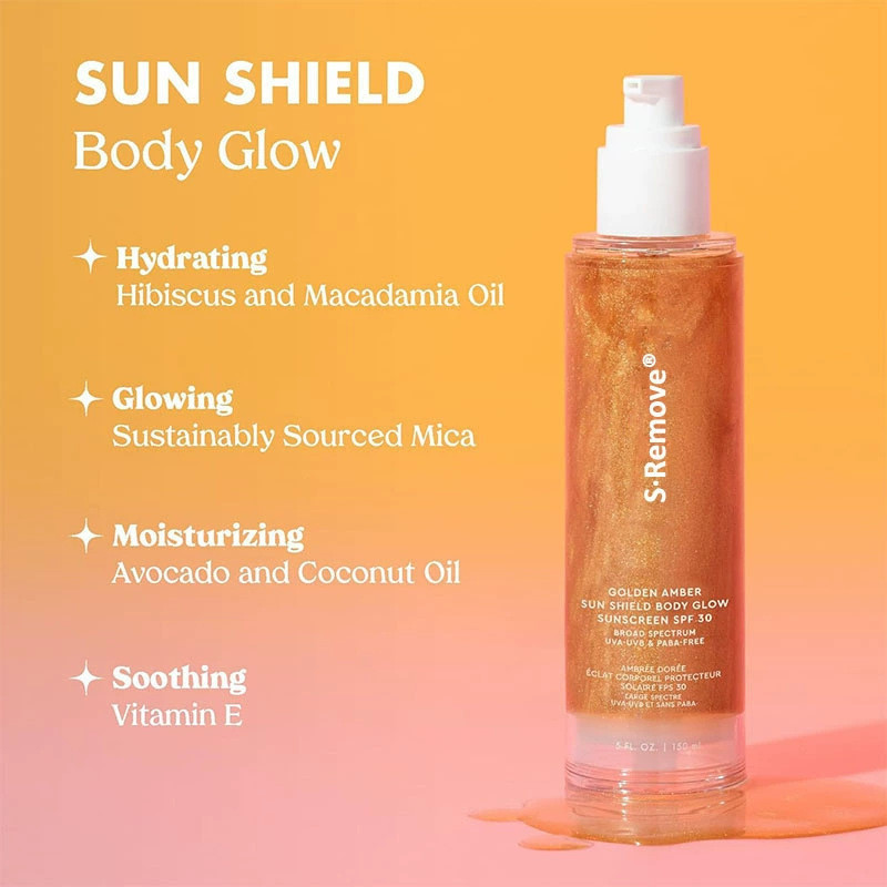 Hàng sẵn có Facial BODY Mist SUN SHIELD BODY GLOW Bronze Skin Luminous BODY Glitter 6