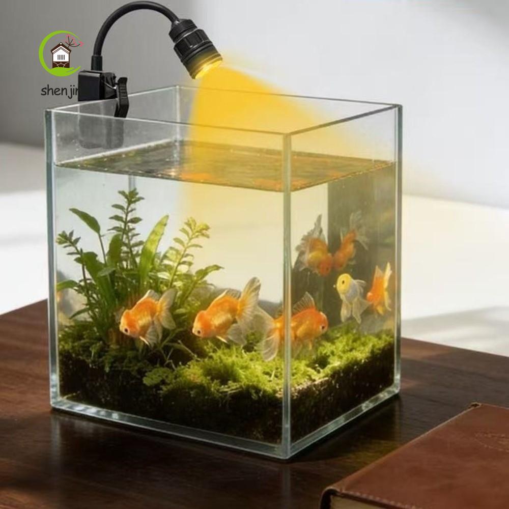 shenjin Đèn bể cá kẹp SHENJIN, Đèn kẹp bể cá hiệu quả năng lượng phóng to có thể điều chỉnh, cánh ta