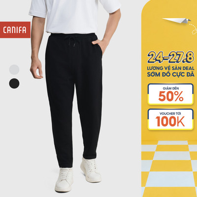 Quần nỉ nam CANIFA ống suông chất nỉ cào lông mềm mịn 8BP25W012