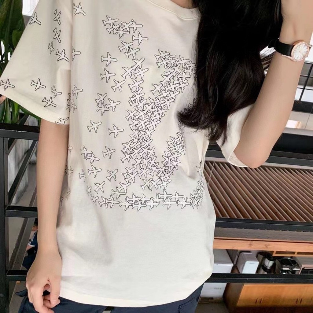 Louis Vuitton / LV Louis Vuitton 2026 Đầu Xuân Phong Cách Mới Áo Thun Ngắn Tay Nam Nữ Cặp Đôi Đi Lại
