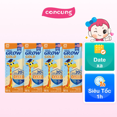 Abbott Grow Gold hương vani 180ML - Lốc 4 (New)