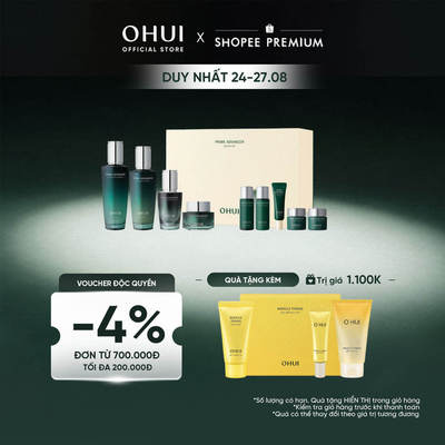 [OHUI Official] Bộ 9 món dưỡng ngăn ngừa lão hóa sớm cao cấp OHUI Prime Advancer De-Aging Special Set 387ml